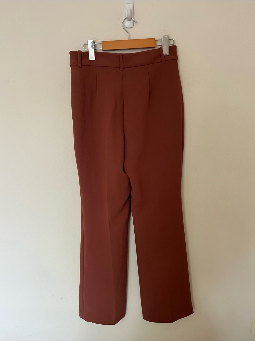 Wilfred Aritzia Cabaret Pant Anise Brown High Rise Flare Size 8 - Picture 8 of 12